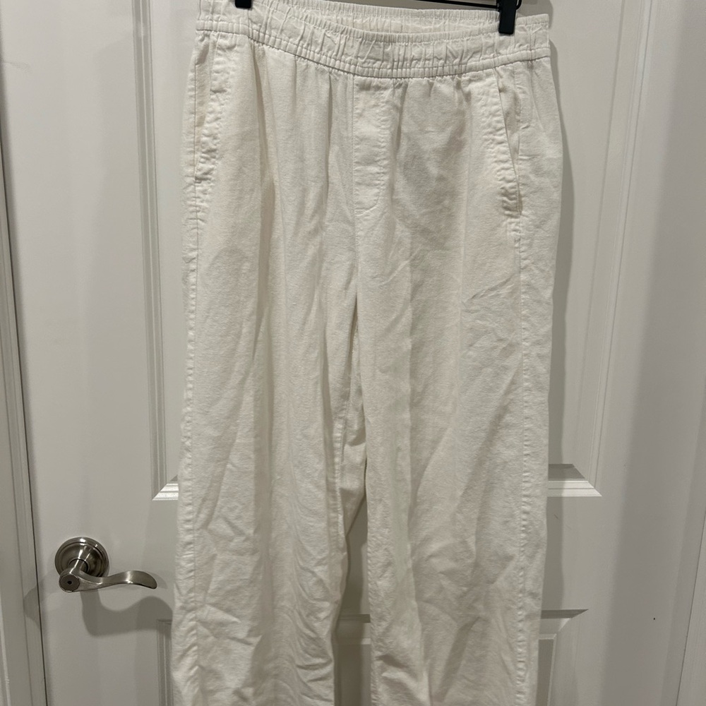 Old Navy White Linen Women's Pants